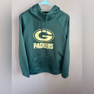 NFL Green Packers Turtleneck Pullover with Yellow Logo